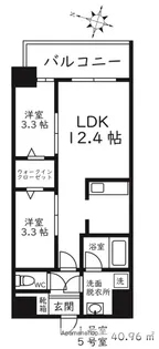モダンパラッツォ大名【9階】の間取り