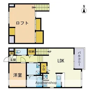 SOLLIEVO愛宕参道東館【2階】の間取り