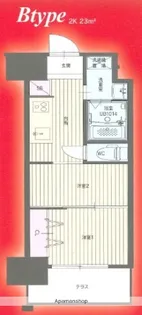 №122 ETERNITY NISSEKI STREET【5階】の間取り