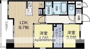 ネストピア博多駅ステージ【11階】の間取り