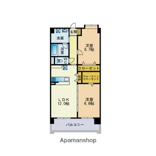 メゾンドール【1階】の間取り