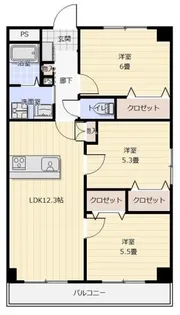 シャトールグラン【6階】の間取り
