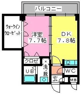 ベイシック大名【10階】の間取り