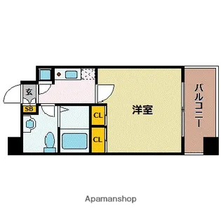 サヴォイテンジンクォーター【12階】の間取り
