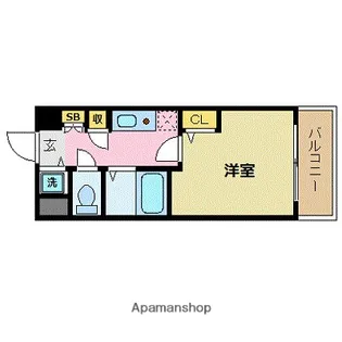 メゾンドヴィレ大濠【11階】の間取り