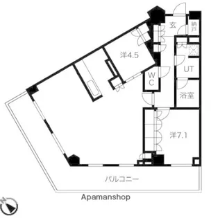 ザ パークハウス福岡タワーズWEST【26階】の間取り