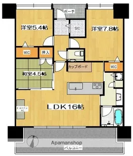 フリーディア赤坂プレミアム【11階】の間取り