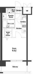 エンクレスト天神MODE【7階】の間取り