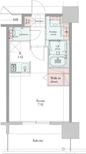 エンクレスト博多PREMIER【6階】の間取り