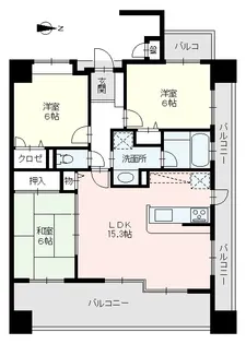 D’クラディア高取【11階】の間取り