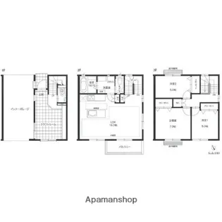 ミッドレジデ室見【1階】の間取り