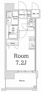 エンクレスト天神GLEE【9階】の間取り
