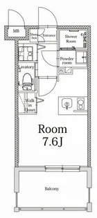エンクレストALIVE白金【9階】の間取り
