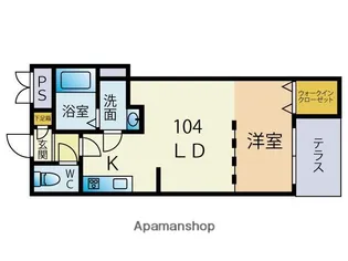 GRANPASEO大濠【1階】の間取り