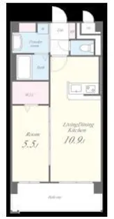 サンクレール【4階】の間取り