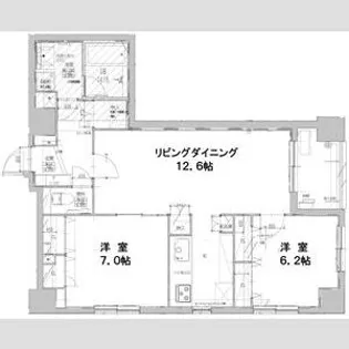プライマル福岡平尾【1階】の間取り