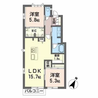 ディアス白金【2階】の間取り