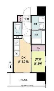 MODERNPALAZZO大濠スクエア【4階】の間取り