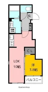 メゾンド・わさび【4階】の間取り