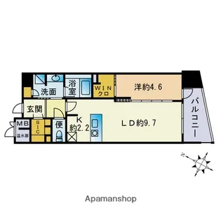 グランドオーク別府ステーションリンク【2階】の間取り