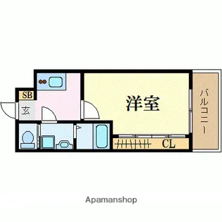 サヴォイテンジンクォーター【15階】の間取り