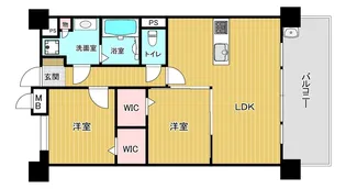 DEUX・RESIA平尾PREMIUM【8階】の間取り