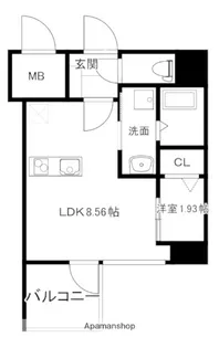 MODERN PALAZZO 平尾【11階】の間取り