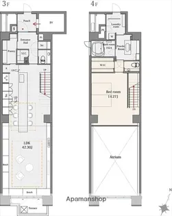 THE DOORS【3階】の間取り