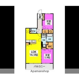 シエルエトワレ【2階】の間取り