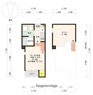 ベラコスタ姪浜【1階】の間取り