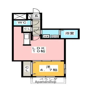 メゾンクラッセ日赤通り【3階】の間取り