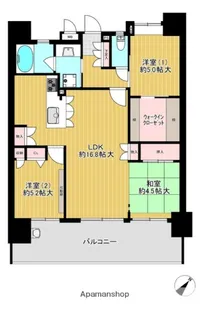 ファーネスト平尾駅前レジスタ【11階】の間取り
