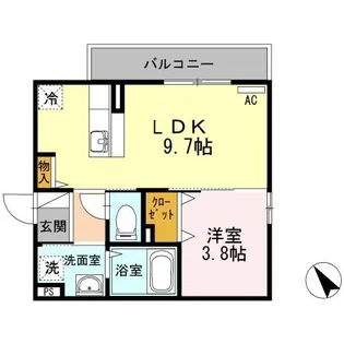 DーROOM今宿1丁目【2階】の間取り