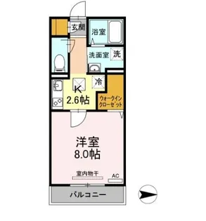 ローラス学研都市 B棟【1階】の間取り