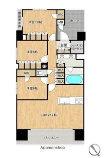 MJR博多ザ・レジデンス【13階】の間取り