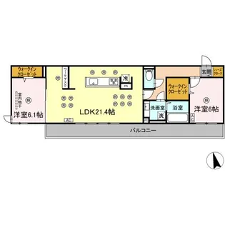リトルノナチカ【2階】の間取り