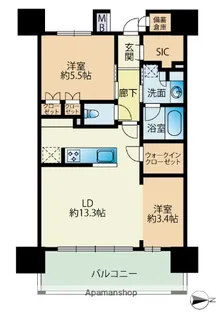 パークホームズ大濠公園フロント【5階】の間取り