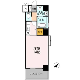 天神ファイブ【8階】の間取り