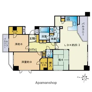 グランドヒルズ大濠二丁目【4階】の間取り