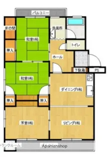 小笹ハイツ 29棟【4階】の間取り