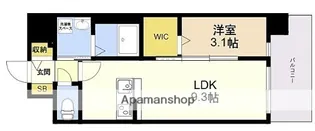 D.CLAREST MELDIA早良街道【6階】の間取り