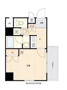 エンクレスト白金【4階】の間取り