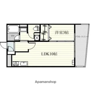 プルーリオン高宮【2階】の間取り