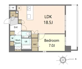 S-RESIDENCE大手門awesome【9階】の間取り
