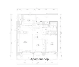 THE TEN GOOD 祖原Ⅱ【3階】の間取り
