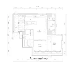 THE TEN GOOD 祖原Ⅱ【3階】の間取り