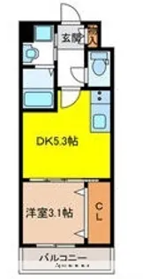 ギャラクシー空港西【10階】の間取り