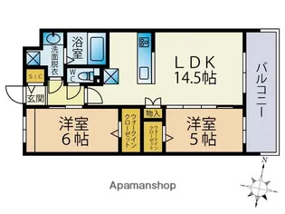 ビーコンヒル田島【1階】の間取り