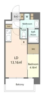 ALIVIS六本松【2階】の間取り