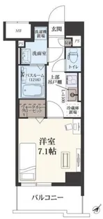 ドゥ バーグ渡辺通【0804号室】の間取り